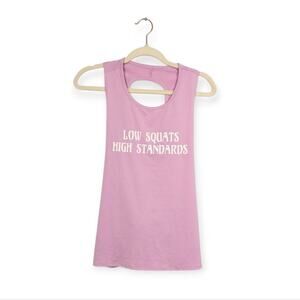 Wildfox Pastel Lilac Low Squats High Standards Athletic Kira Tank Size L